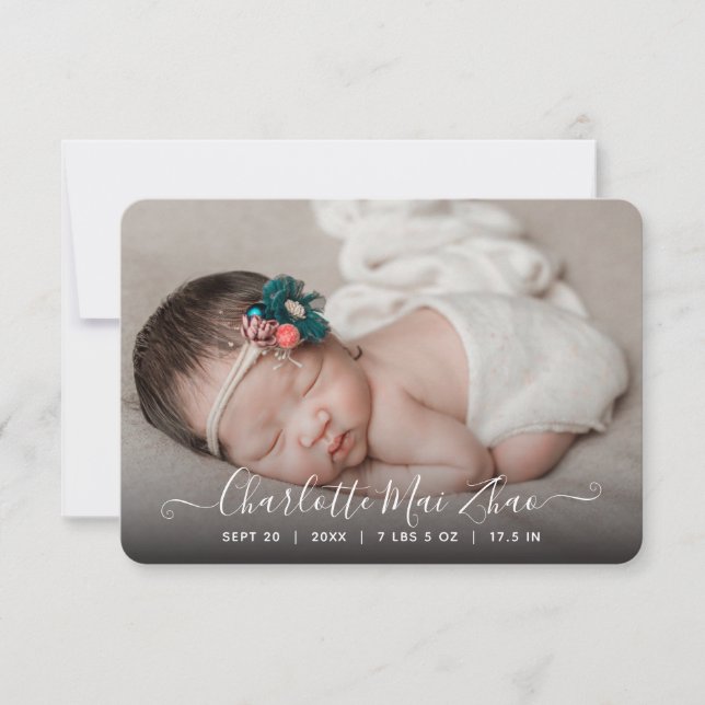 Photo Birth Announcement (Front)