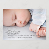 Photo Birth Announcement | Name Photo