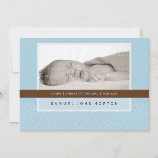 PHOTO BIRTH ANNOUNCEMENT :: sweetly said 4L (Front)