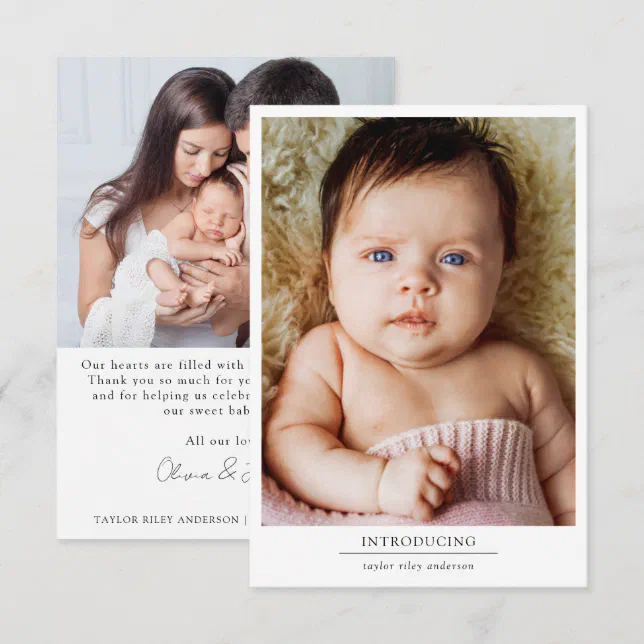 Share Your Happy News With These Birth Announcement Ideas - STATIONERS