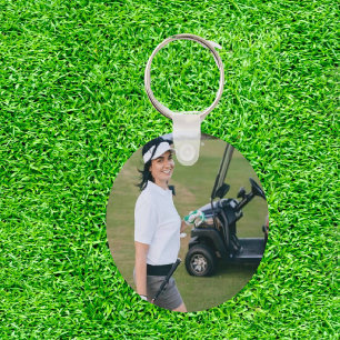 Photo Birthday Gift for an Amazing Golfer Keychain