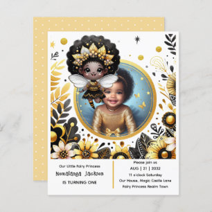 Photo Birthday Little Black Fairy African Princess