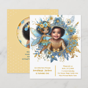 Photo Birthday Little Black Fairy African Princess