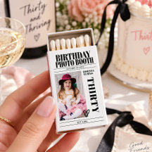 Photo Birthday Newspaper Party Favor Personalized
