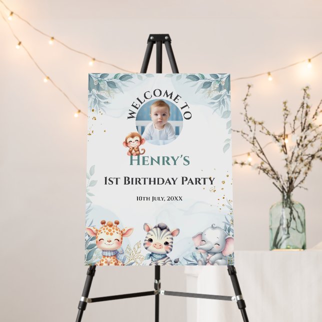 Photo Birthday Sign, Birthday  Foam Board (In Situ (Stand))