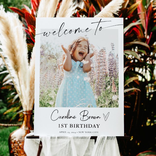 Photo Birthday Sign, Party Sign, Welcome Sign (Creator Uploaded)
