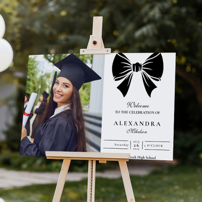 Photo Black Bow Graduation Party  Foam Board (Creator Uploaded)