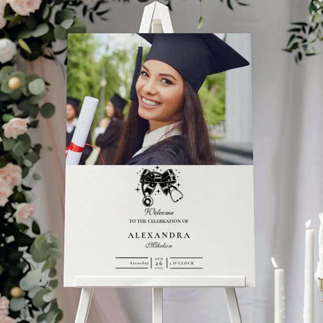 Photo Black Bow Nursing School Graduate Foam Board (Creator Uploaded)