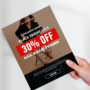 Photo Black Friday Sale Product Promo Flyer
