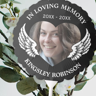 Photo Black Memorial Keepsake Balloon