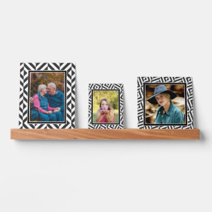Photo Black & White Diamond Pattern Picture Ledge
