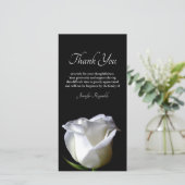 Photo Black & White Sympathy Funeral Thank You | Zazzle