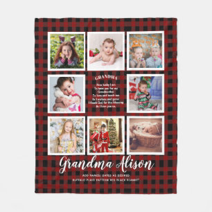 Photo Blanket Grandma Poem Grandpa Family Tree