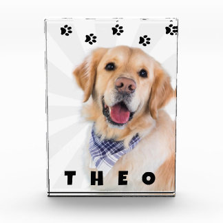 Photo Block Pet dog cat name
