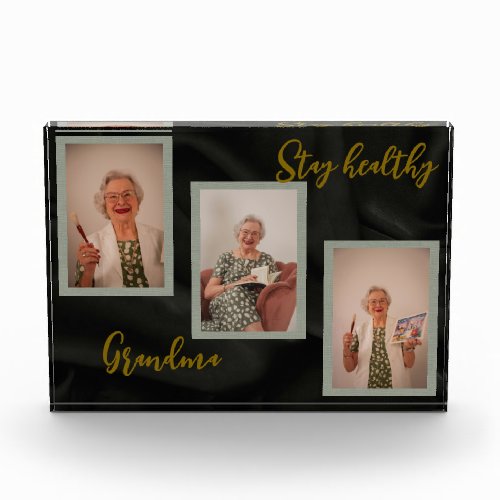 Photo Blocks - 3 photo & text - personalized