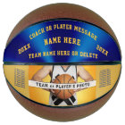Photo Blue and Gold Personalized Basketball Ball