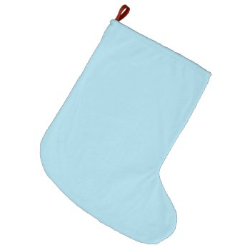 Photo Blue Cool Color Matching Holiday Christmas Large Christmas Stocking by Kullaz at Zazzle