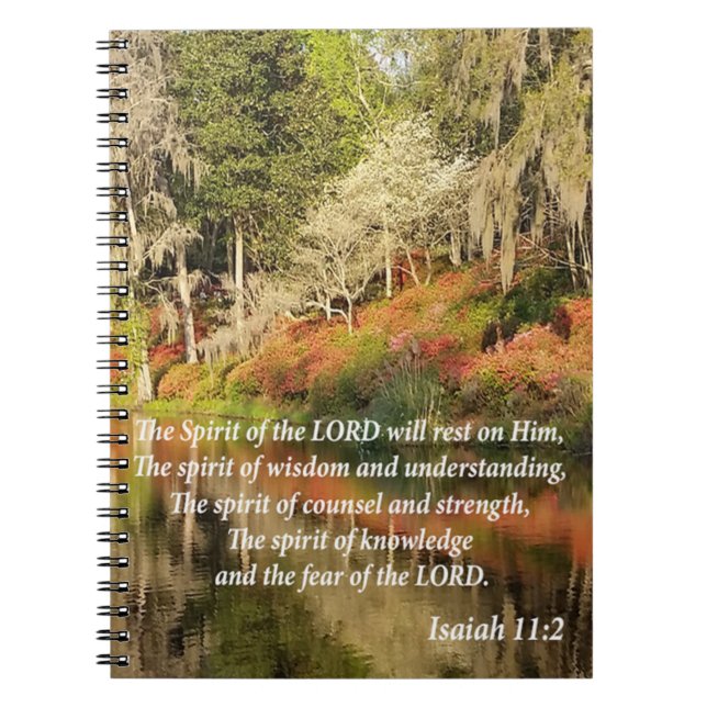 Photo Book: Isaiah 11:2 Notebook (Front)
