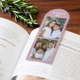 Photo Bookmark 5 Pictures Personalized 2-Sided