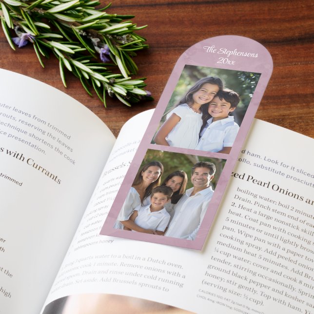 Photo Bookmark 5 Pictures Personalized 2-Sided (Book)