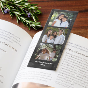 Photo Bookmark 6 Pictures Personalized 2-Sided