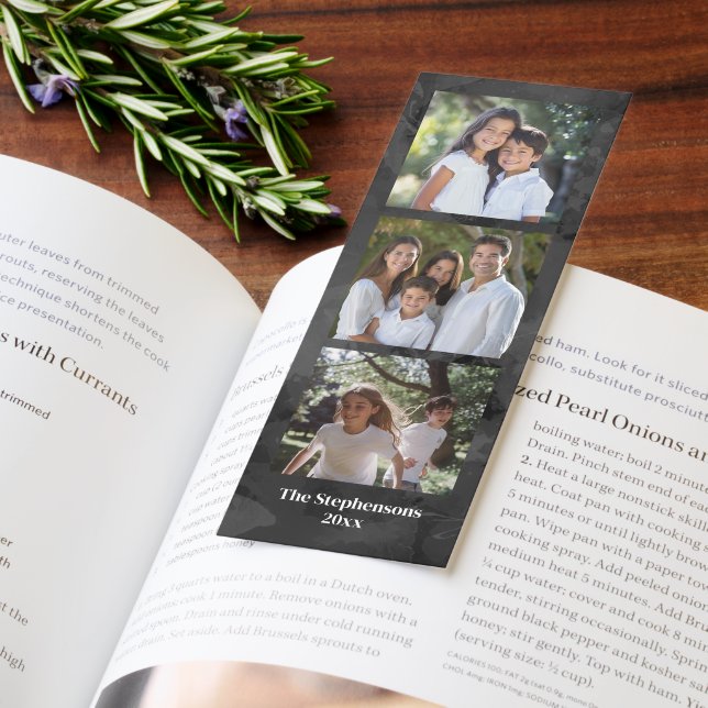 Photo Bookmark 6 Pictures Personalized 2-Sided (Book)