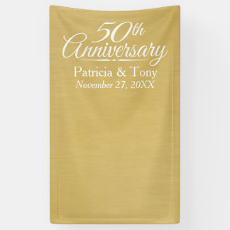 Photo Booth Backdrop - 50th Wedding Anniversary Banner