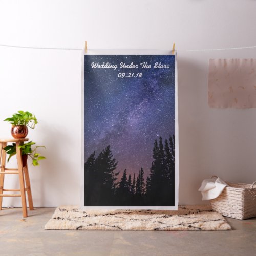 Photo Booth Background _ Wedding Under The Stars Fabric