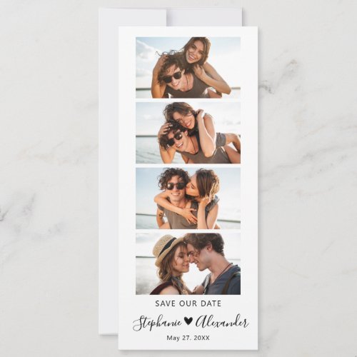Photo Booth Bookmark Script Wedding Save the Date 