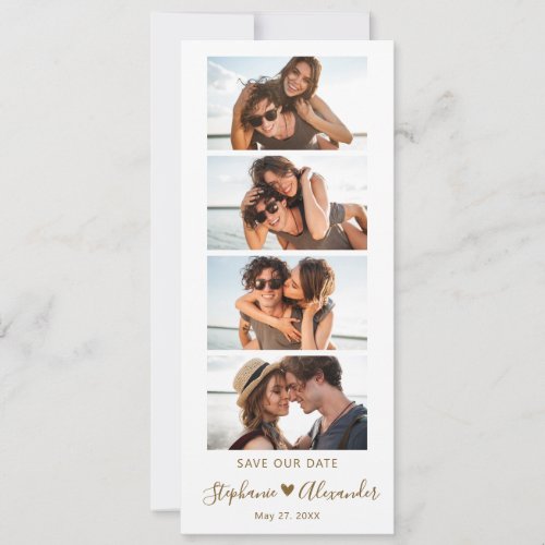 Photo Booth Bookmark Script Wedding Save the Date 