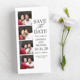 Photo Booth Bookmark Style Modern Save the Date