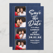 Photo Booth Bookmark Themed Fun Save the Date (Front/Back)