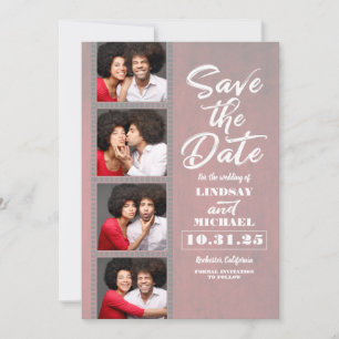 Photo Booth Bookmark Themed Fun Save the Date
