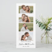 Photo Booth Bookmark Wedding Save the Date  (Standing Front)