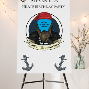 Photo Booth Cut-out Classy Backdrop Pirate Sturdy  Foam Board