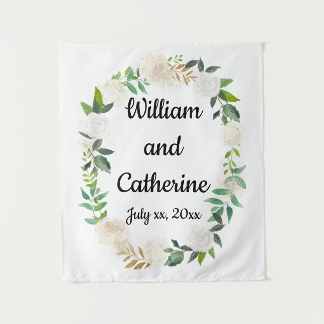 Photo Booth Decor, Greenery Wedding Back drop (Front)