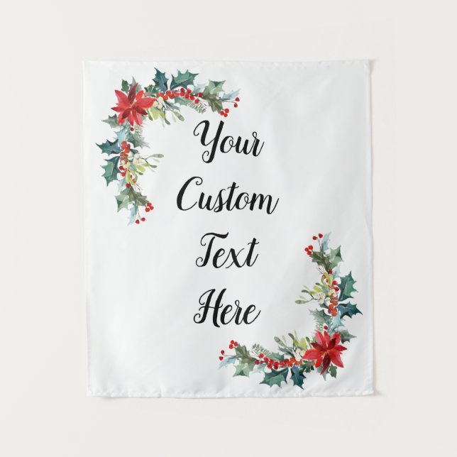 Photo Booth Decor, Holiday Wedding Back drop (Front)