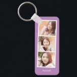 Photo Booth Editable Color Custom Photo Keychain<br><div class="desc">Keep your keys safe and spectacular with a personalized keychain. Designed by Berry Berry Sweet,  Modern Stationery and Personalized Gifts. Visit our website at www.berryberrysweet.com to see our full product lines.</div>