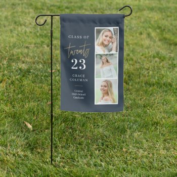 Photo Booth Editable Color Graduation Garden Flag by berryberrysweet at Zazzle