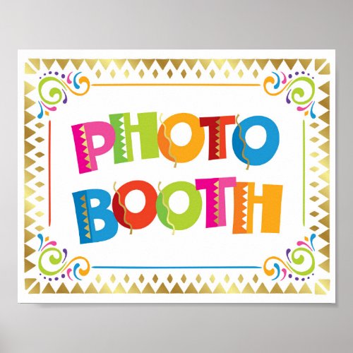 PHOTO BOOTH Fiesta Party Sign Print