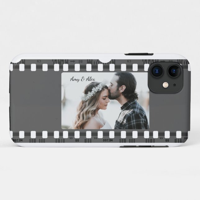 Photo booth film strip personalized photo template Case-Mate iPhone case (Back (Horizontal))
