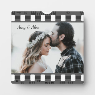 Photo booth film strip personalized photo template plaque