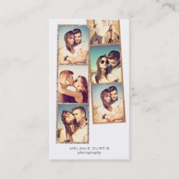 Photo Booth Film Strips Photography Business Card by NBpaperco at Zazzle