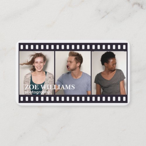 Photo Booth Film Strips Photography Business Card