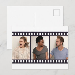 Photo Booth Film Strips Photography Custom Postcard