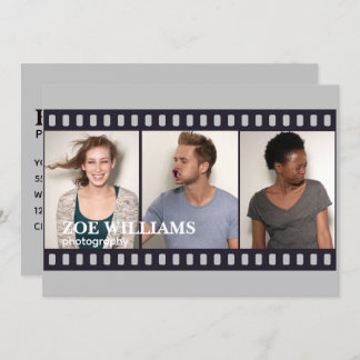 Photo Booth Film Strips Photography Invitation