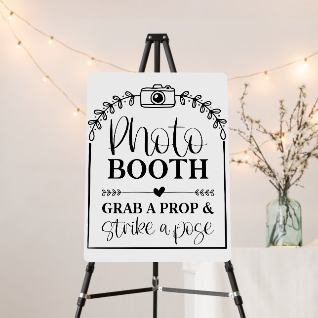 Photo Booth Grab A Prop & Strike A Pose Foam Board (In Situ (Stand))