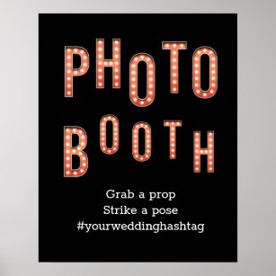 Photo Booth Marquee Letters Wedding Sign