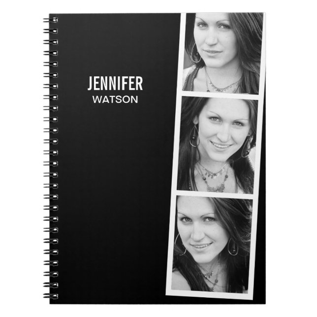 Photo Booth Personalized Notebook (Front)