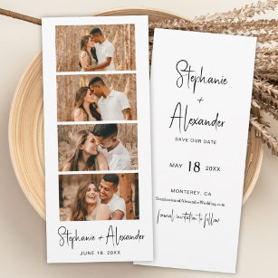 Wooden Save The Date Bookmark